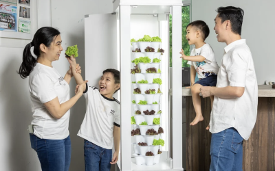 How can VGROW help me grow fresh produce at home